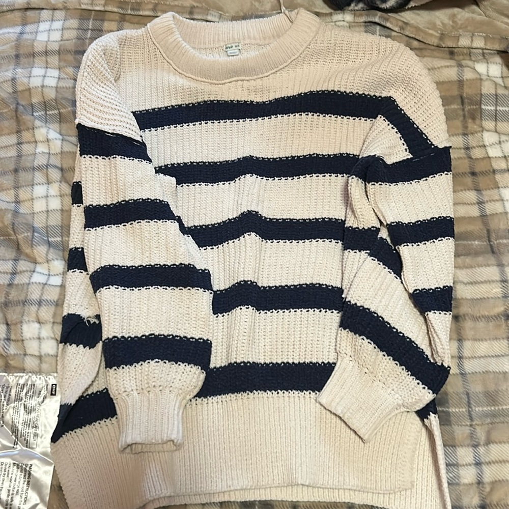 AE oversized striped sweater